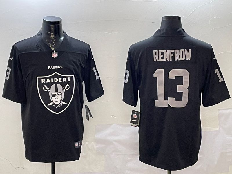 Men Oakland Raiders #13 Renfrow Black Nike Team Logo 2025 NFL Jersey style 1->oakland raiders->NFL Jersey